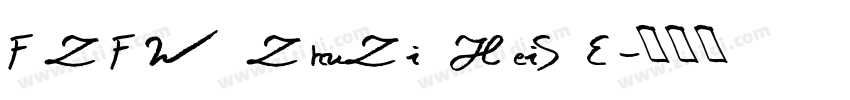 FZFW ZhuZi HeiS E字体转换